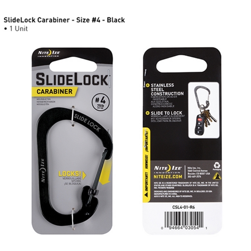Picture of Nite-Ize Carabiner Slidelock Steel #4 CSL4-01-R6