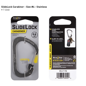 Picture of Nite-Ize Carabiner Slidelock Steel #4 CSL4-11-R6