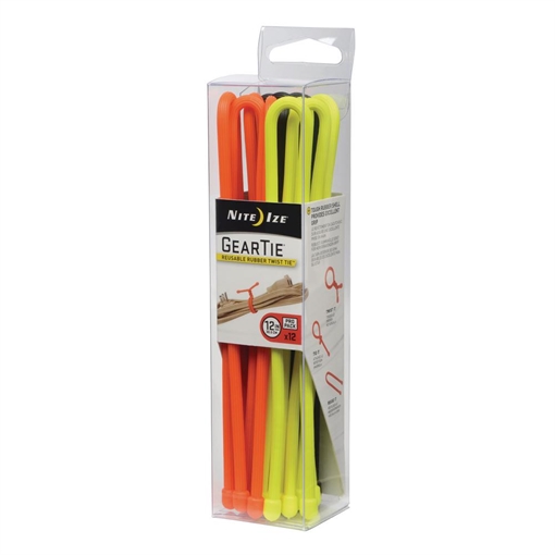 Picture of Nite-Ize Gear Tie ProPack 12 - 12 Pack - Assorted Colors GTPP12-A1-R8