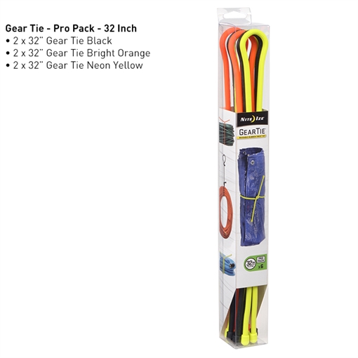 Picture of Nite-Ize Gear Tie ProPack 32 - 6 Pack - Assorted Colors GTPP32-A1-R8