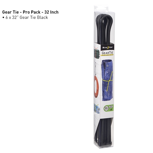 Picture of Nite-Ize Gear Tie ProPack 32 - 6 Pack - Black GTPP32-01-R8