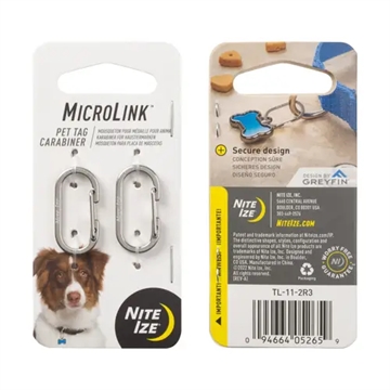 Picture of Nite-Ize Microlink Pet Tag Carabiner - 2 Pack TL-11-2R3