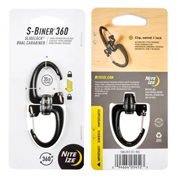 Picture of Nite-Ize S-Biner 360 SlideLock Dual Carabiner SBLR3-01-R3