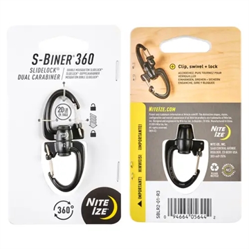 Picture of Nite-Ize S-Biner 360 SlideLock Dual Carabiner SBLR2-01-R3 946640564420