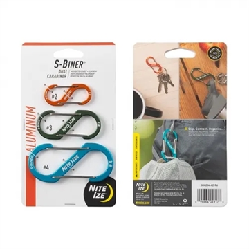 Picture of Nite-Ize S-Biner Aluminum Dual Carabiner - 3 Pack SBA234-A2-R6
