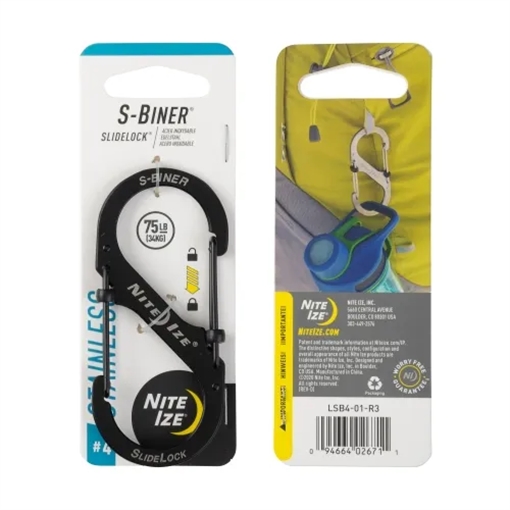 Picture of Nite-Ize S-Biner Stainless Steel SlideLock LSB4-01-R3