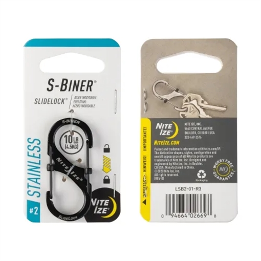 Picture of Nite-Ize S-Biner Stainless Steel SlideLock LSB2-01-R3