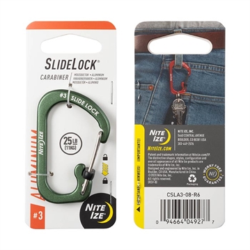 Picture of Nite-Ize Slidelock Carabiner Aluminum CSLA3-08-R6