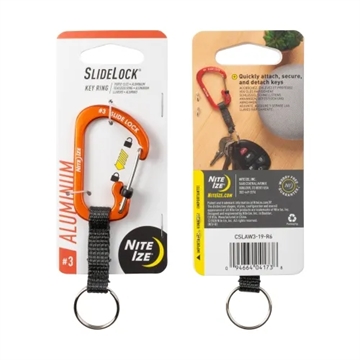 Picture of Nite-Ize SlideLock Key Ring Aluminum    CSLAW3-19-R6