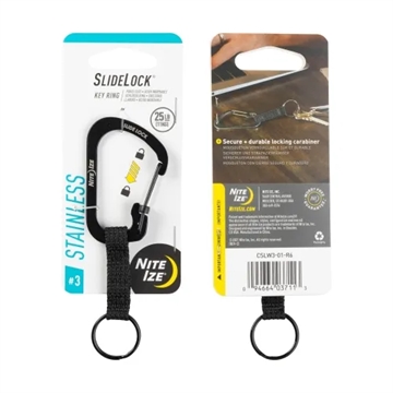 Picture of Nite-Ize SlideLock Key Ring Stainless Steel CSLW3-01-R6