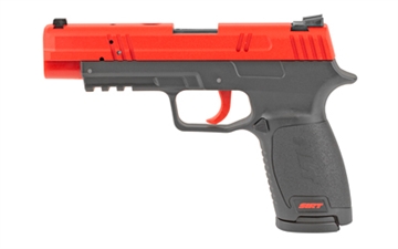 Picture of NextLevel Training SIRT 20 PRO, Sig P320 Style, Red Take Up Laser, Red Shot Indicator Laser, Red and Black Finish, Inert Dual Training Pistol with Functional Features, Includes Sights, One Mag 01-020-S2R000-00