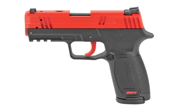 Picture of NextLevel Training SIRT 20C PRO, Sig P320C Style, Red Take Up Laser, Green Shot Indicating Laser, Red and Black Finish, Inert Dual Training Pistol with Functional Features, Includes Sights, One Mag 01-020-S2G00C-00