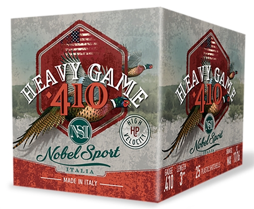 Picture of Nobel/Eurosports LLC Heavy Game 410Gauge 3" 11/16oz 4Shot 25 Per Box/10 Case ANS4134