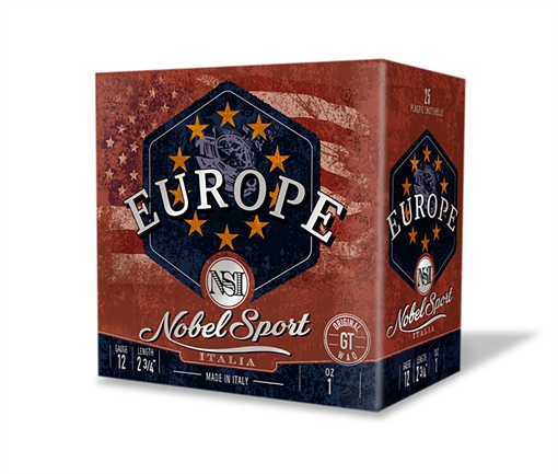 Picture of Nobel/Eurosports LLC Europe 12Gauge 2.75" 1oz 8Shot 25 Per Box/10 Case ANSEU1218