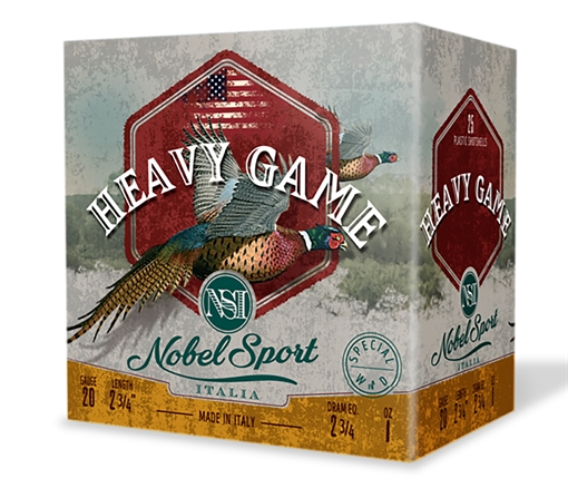 Picture of Nobel/eurosports Llc Heavy Game 20Gauge 2.75" 1oz 7.5Shot 25 Per Box/10Case ANSH2075