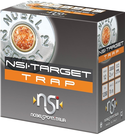 Picture of Nobel NSI Target Trap Shotshell 12 ga 2-3/4" 1-1/8 oz. 1200 fps #8 25/ct ANS128