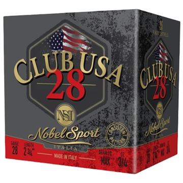 Picture of Nobel Sport 28 T1 Shotshell 28 ga 2-3/4" 3/4 oz 1300 fps #8 25/ct ANS288