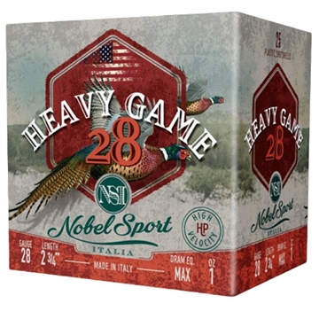 Picture of Nobel Sport Heavy Game 28 Shotshells 28 ga 2-3/4" 1 oz 1205 fps #7.5 25/ct ANSH2875