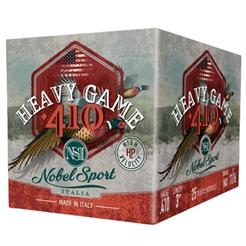 Picture of Nobel/Eurosports LLC Heavy Game 410Gauge 3" 11/16oz 9Shot 25 Per Box/10 Case ANS4139