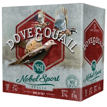 Picture of Nobel Sport Dove & Quail Shotshells 12 ga 2-3/4" 1-1/8 oz 1255 fps #7.5 25/ct ANSF1275