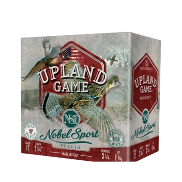 Picture of Nobel Sport Upland Game Shotshells 12 ga 2-3/4" 1-1/4 oz 1330 fps #6 25/ct ANSFH126