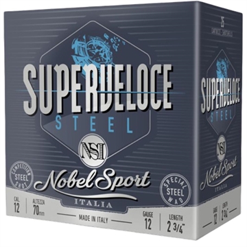 Picture of Nobel Target Steel Shotshells 12 ga 2-3/4" 1oz 1378 fps #7 25/ct ANS12ST7
