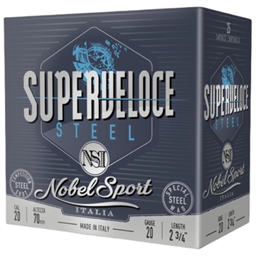 Picture of Nobel Target Steel Shotshells 20 ga 2-3/4" 1oz 1378 fps #7 25/ct ANS20ST7