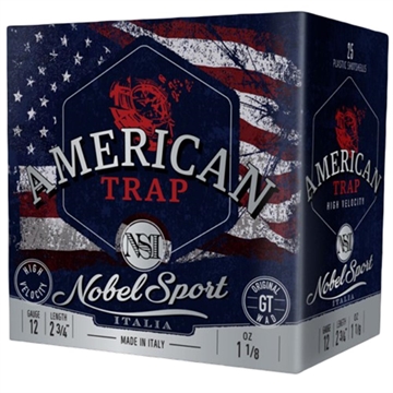 Picture of Noble NSI Target Nobel Speed Shotshell 12 ga 2-3/4" 1-1/8 oz 1300 fps #8 250/ct Case (10-25/ct Boxes) ANS12FSC8 Case ANS12FSC8 CASE ANS12FSC8 CASE