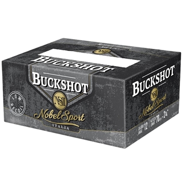 Picture of Noble Sport Buckshot Law Enforcement Shotshells 12ga 2-3/4" 9 pellet 1200 fps #00 250/ct Case (25-10/ct Boxes) ANSLR1200BK Case ANSLR1200BK CASE ANSLR1200BK CASE ANSLR1200BK CASE ANSLR1200BK CASE
