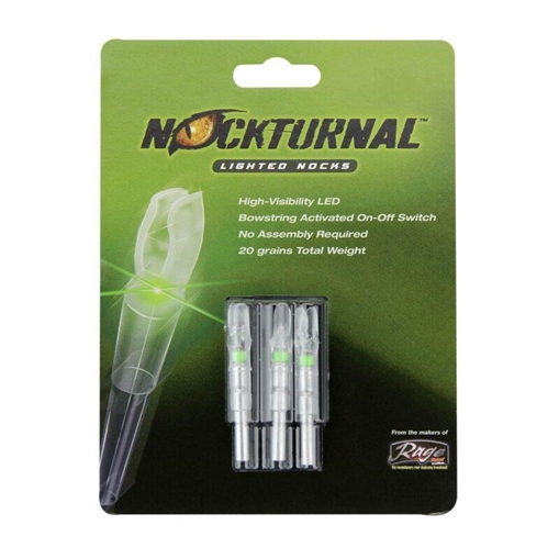 Picture of Nockturnal G-Nock Lighted Nocks Green .166 Arrow Diameter 3/pk NT-605