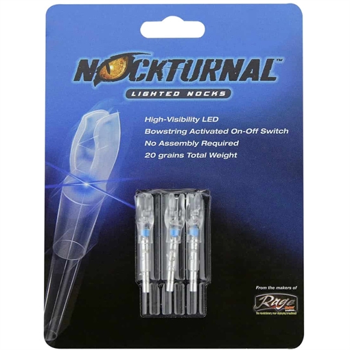 Picture of Nockturnal Nockturnal Lighted Nocks Blue G 3 pk. NT-614