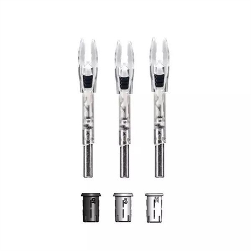 Picture of Nockturnal Nockturnal Shift Universal Easy Off Nock System Strobing Red/Green 3 pk. NT-832