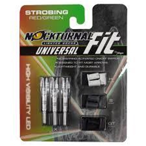 Picture of Nockturnal Universal Lighted Nocks Size Strobing Red & Green NT-300