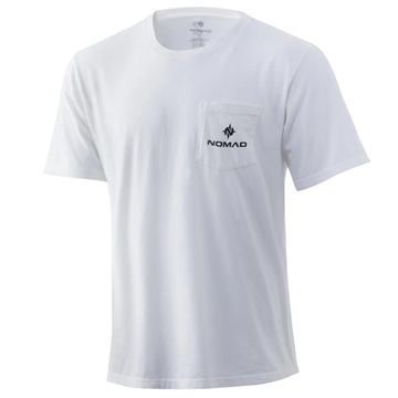 Picture of Nomad Logo Pocket Tee White M N1000095-100-M