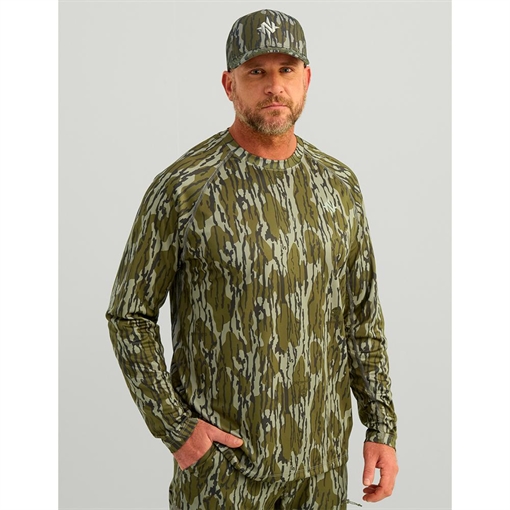 Picture of Nomad Mirage Long Sleeve Camo Crew Shirt Mossy Oak Bottomland XL N1200050922XL