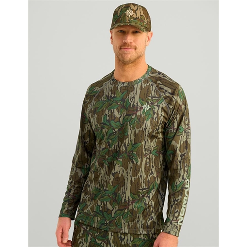 Picture of Nomad Mirage Long Sleeve Camo Crew Shirt Mossy Oak Greenleaf 2XL N1200050927XXL