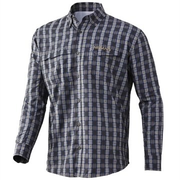 Picture of Nomad Stretch-Lite Plaid Long Sleeve Shirt Mud M ONN1500048241M