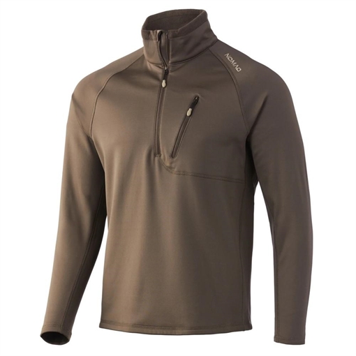 Picture of Nomad Utility Camo 1/2 Zip Long Sleeve Shirt Mud L N1300048-241-L
