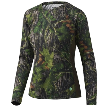 Picture of Nomad Women's Pursuit Camo Long Sleeve Shirt Mossy Oak Shadowleaf M N6120007-931-M