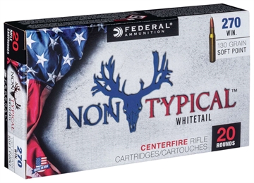 Picture of FEDERAL NON TYPICAL WHITETAIL AMO 270 WIN 130GR SP 20RD (10 BOX CASE) 270DT130