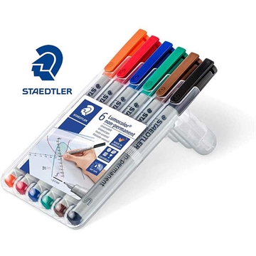 Picture of STAEDTLER NonPermanent Super Fine 6pk AC WP6 4007817307779