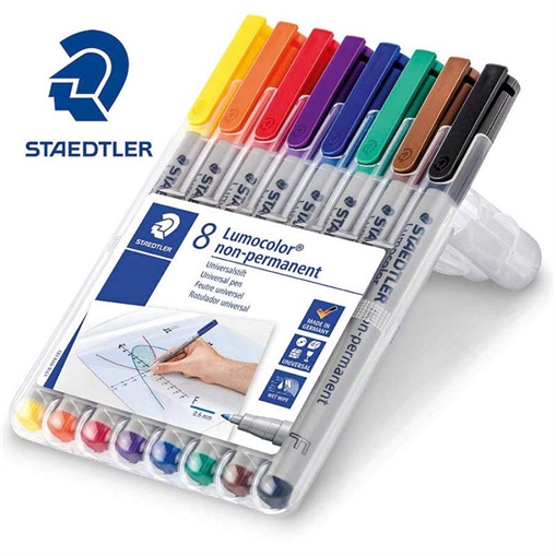 Picture of STAEDTLER NonPermanents Fine 8pk AC WP8 4007817323601