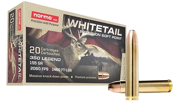 Picture of NORMA 603404704 350L    155GR SP  WHITETAIL  20/10 810036152556