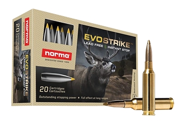 Picture of Norma Ammunition Dedicated Hunting Evostrike 6.5Creedmoor 93gr Polymer Tip Boat Tail 20 Per Box/10 Case 20166482