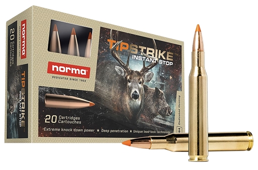 Picture of Norma Ammunition Dedicated Hunting Tipstrike 270Win 140gr Polymer Tip 20 Per Box/10 Case 20169292