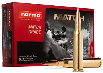 Picture of Norma Ammunition Dedicated Precision Golden Target Match 338NormaMag 300gr 20 Per Box/10 Case 20185272