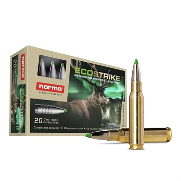 Picture of Norma EcoStrike Rifle Ammunition .308 Win 150gr PT 2592 fps 20/ct 20177562