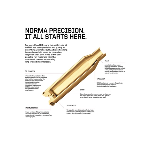 Picture of Norma Premium Reloading Brass 7mm SAUM 50/ct 20270877