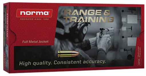 Picture of Norma Ammunition 10mm 180gr Total Metal Jacket 50 Per Box/20 Case 801105383