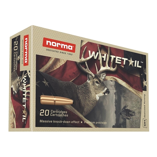 Picture of Norma WhiteTail Rifle Ammunition 6.5 Jap (6.5 X 51R ARISAKA) 156gr PSP 2067 fps 20/ct 20166672